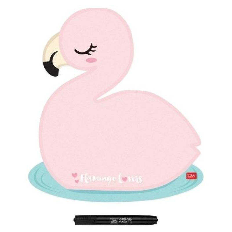 Πίνακας μαγνητικός Legami με μαρκαδόρο Flamingo