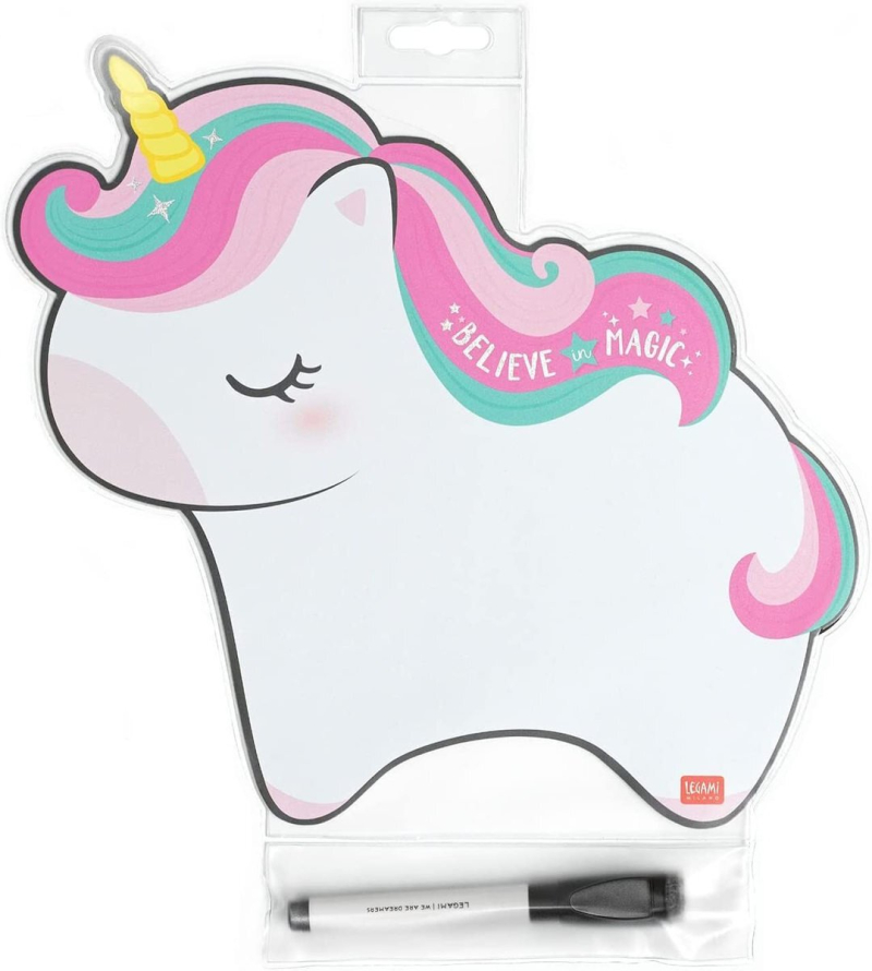 Πίνακας μαγνητικός Legami με μαρκαδόρο Unicorn