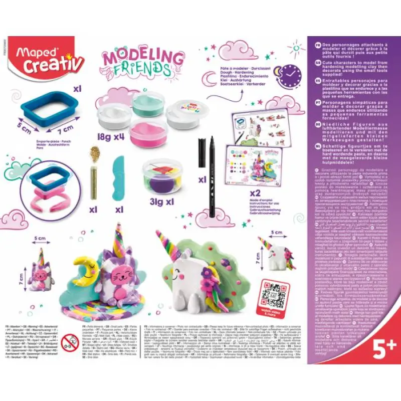 Πλαστοζυμαράκια Maped Creative Μαγικά Ζωάκια