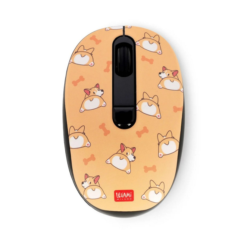 Ποντίκι ασύρματο Legami Corgi yellow