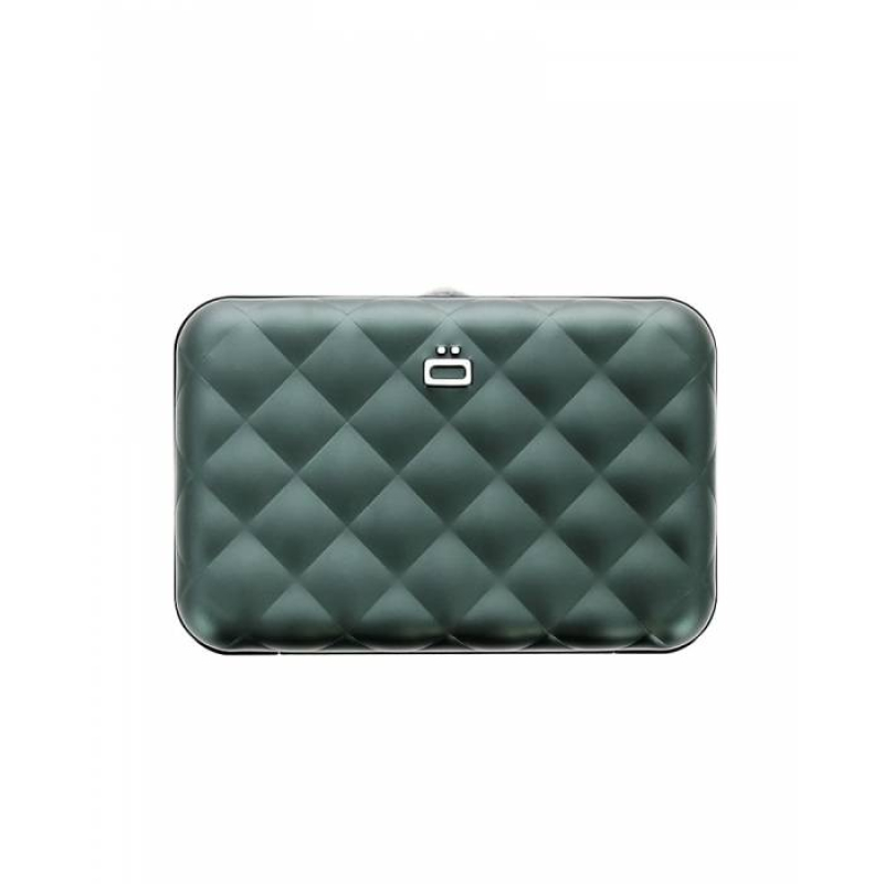 Πορτοφόλι αλουμινίου OGON Quilted Button Platinium
