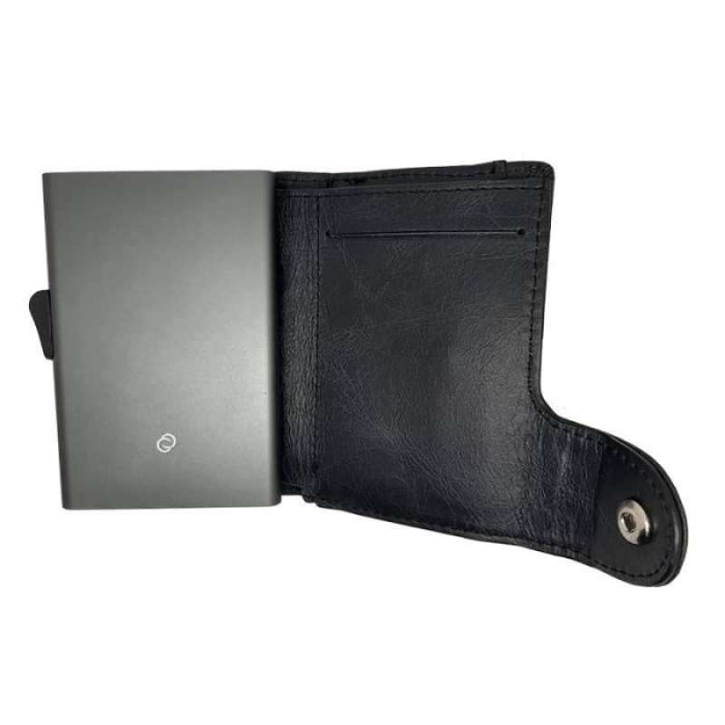 Πορτοφόλι Θήκη Πιστωτικών C-Secure με προστασία RFID Blackwood