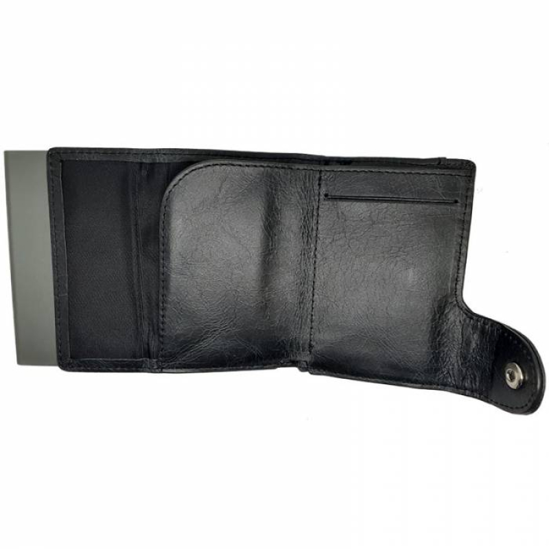 Πορτοφόλι Θήκη Πιστωτικών C-Secure με προστασία RFID Blackwood