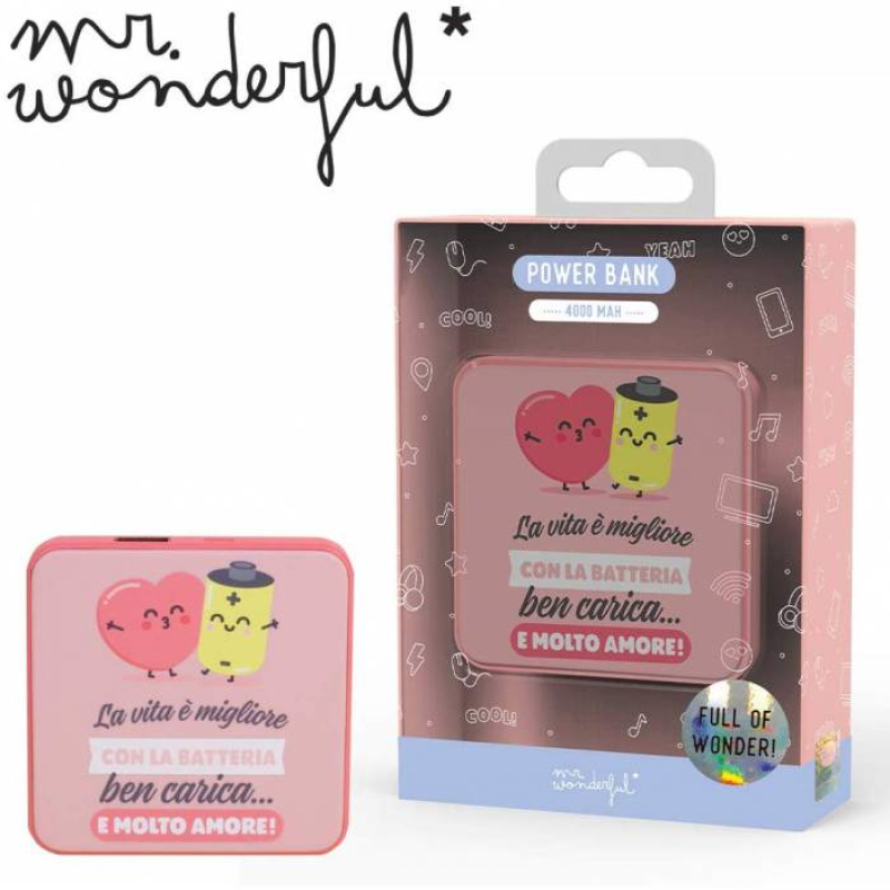 Power Bank Mr Wonderful Love 4000mAh