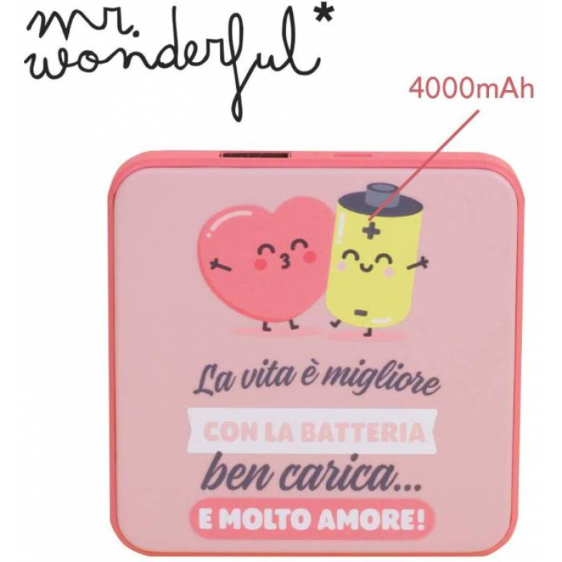 Power Bank Mr Wonderful Love 4000mAh