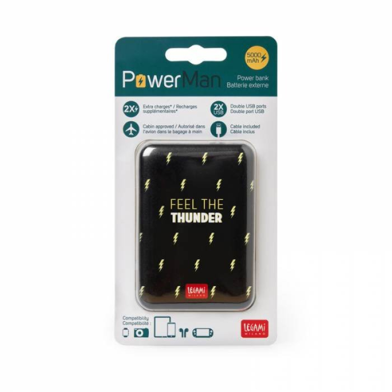Power Bank Supercharge Legami Flash 5000mAh
