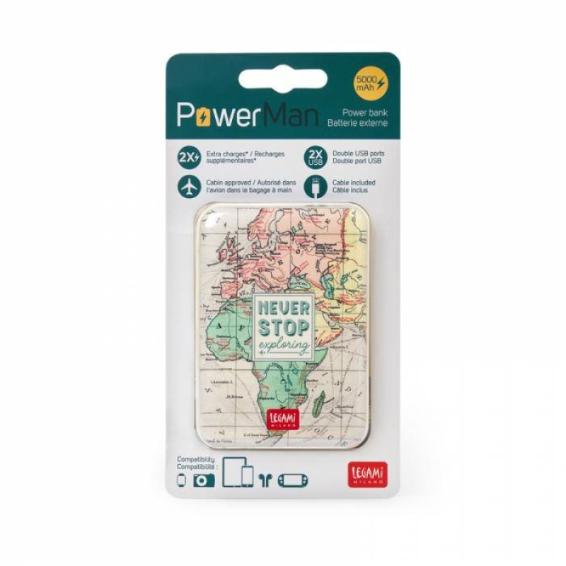 Power Bank Supercharge Legami Travel 5000mAh