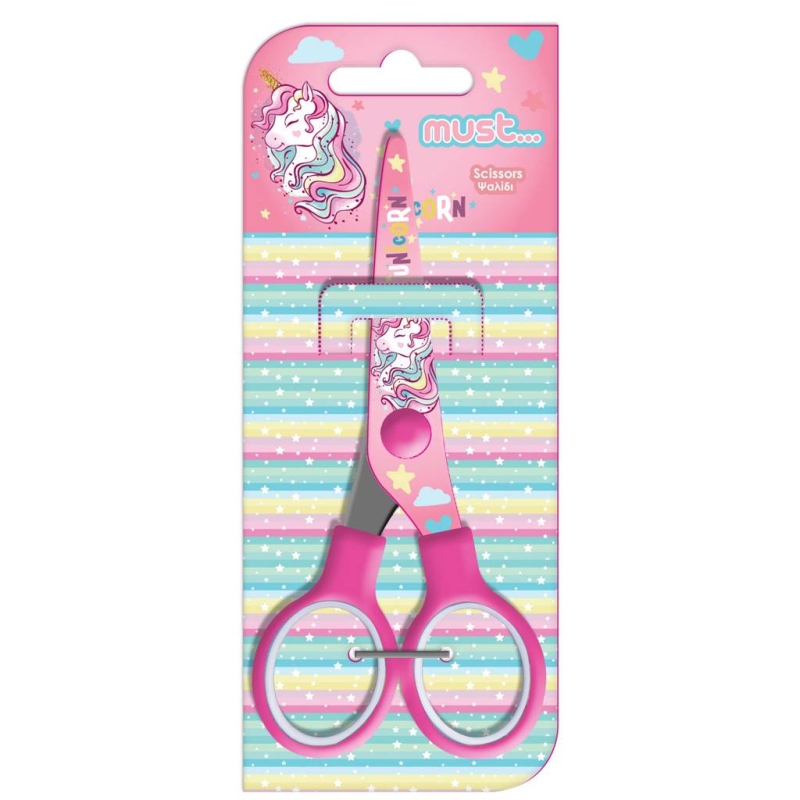 Ψαλίδι Must Unicorn μεταλλικό 13,5cm