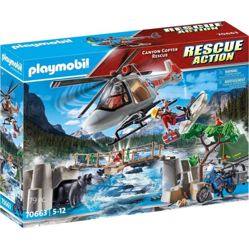 Rescue Action Playmobil Επιχείρηση Διάσωσης Μοτοσικλετιστή στο Βουνό