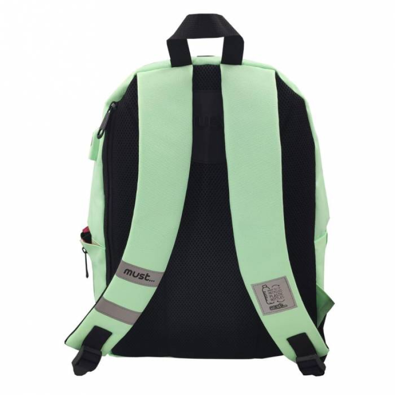 Σακίδιο πλάτης Must Monochrome Plus rPET λαχανί fluo