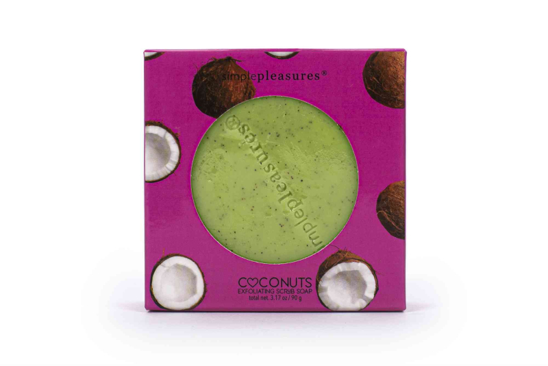 Σαπούνι απολέπισης Tri-Coastal με glitter Coconut 90gr