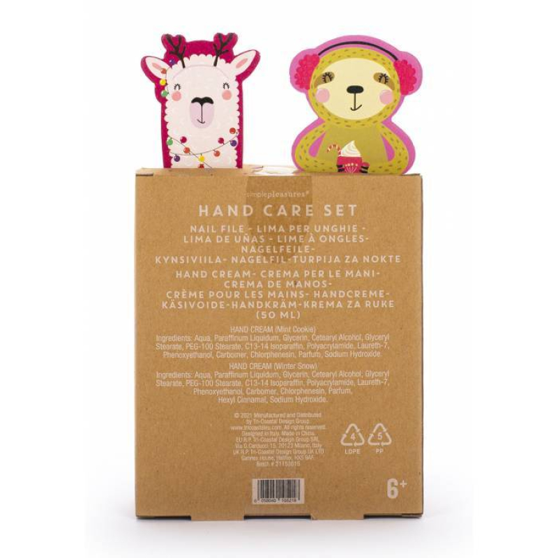 Σετ 2 κρέμες χεριών και 2 λίμες Tri-Coastal llama 2x50ml