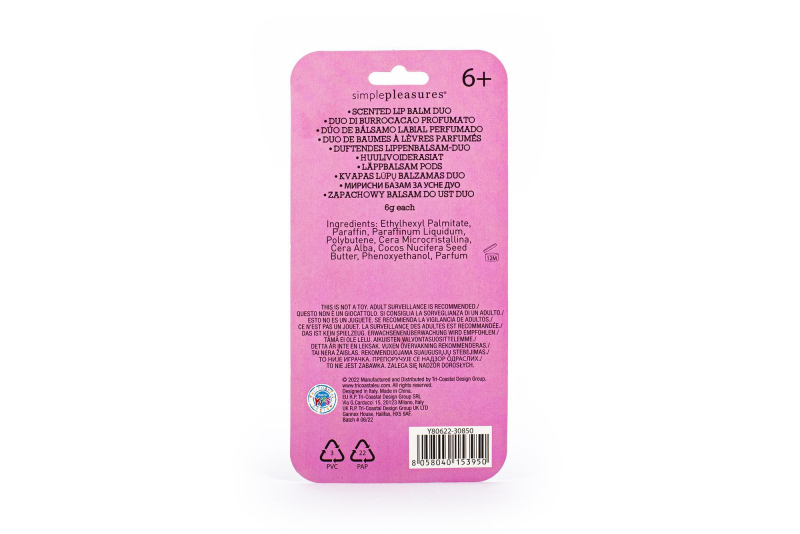 Σετ 2 τεμ Lip balm Tri-Coastal Vanilla Frosting 6gr