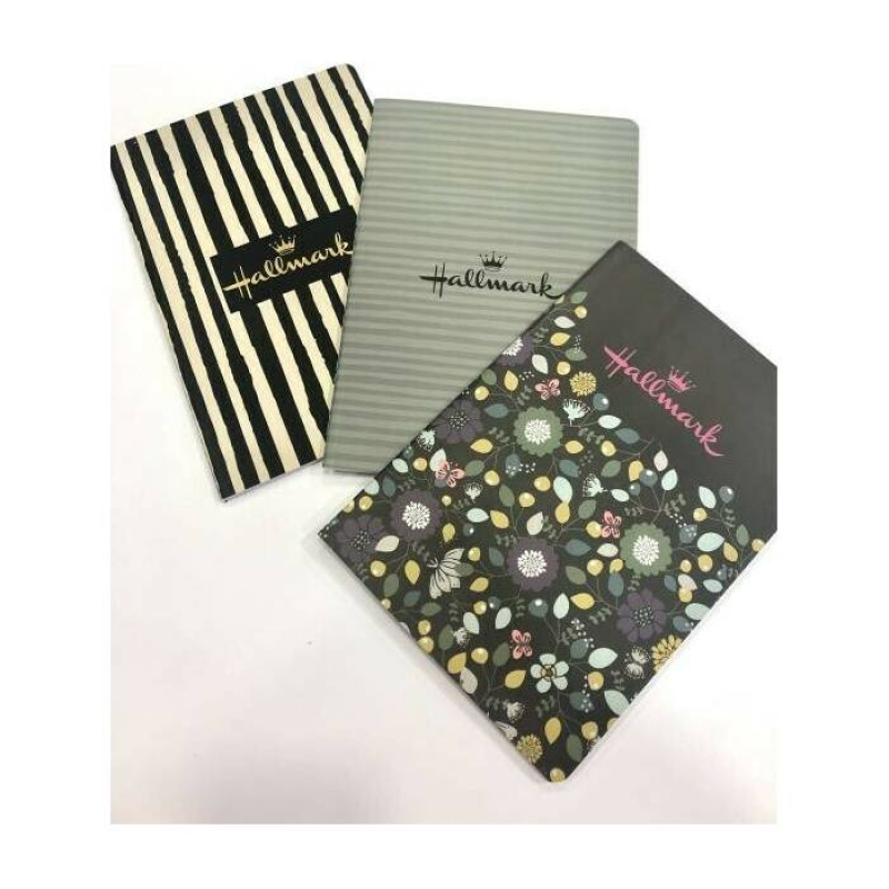 Σετ 3 σημειωματάρια BMU Hallmark Stripe Α5