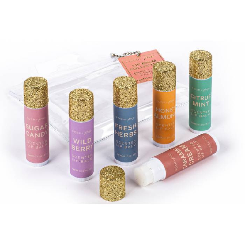 Σετ 6 τεμ Lip Balm Tri-Coastal glitter 6x4,2g