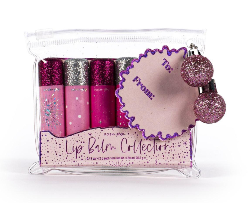 Σετ 6 τεμ Lip Balm Tri-Coastal glitter caps 6x4,2 g