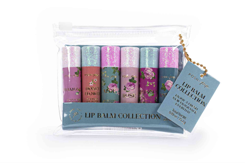 Σετ 6 τεμ Lip Balm Tri-Coastal Posh Pop Cyan 6x4,2 g