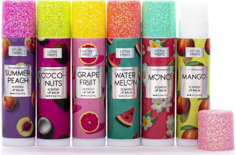 Σετ 6 τεμ Lip Balm Tri-Coastal Simple Pleasures Fruits