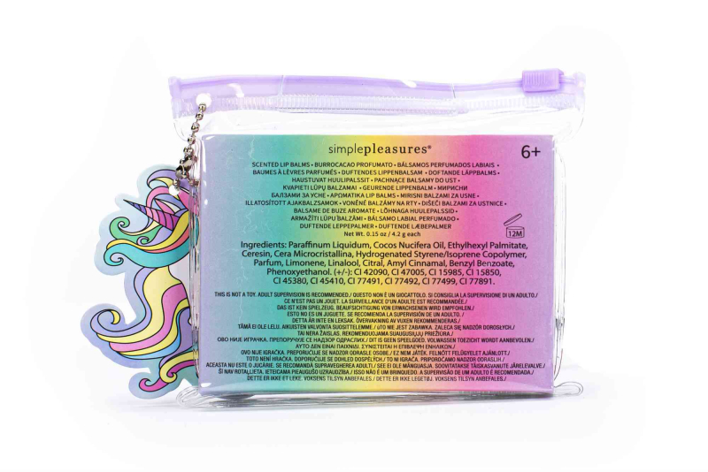 Σετ 6 τεμ Lip Balm Tri-Coastal Unicorn 6x4,2g