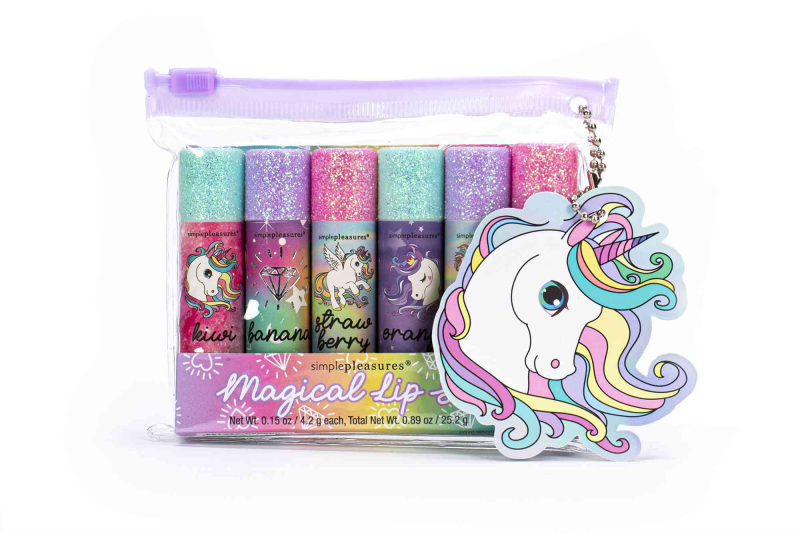 Σετ 6 τεμ Lip Balm Tri-Coastal Unicorn 6x4,2g