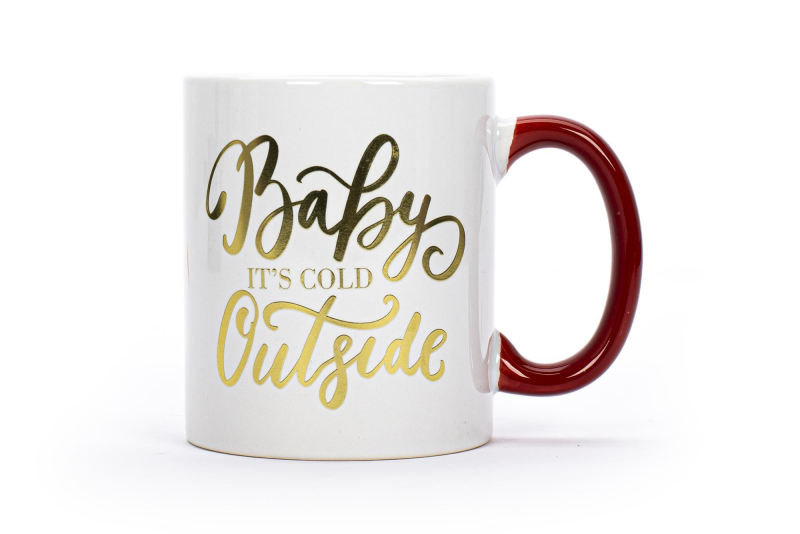 Σετ δώρου Tri-Coastal κούπα και κάλτσες Baby it's cold outside