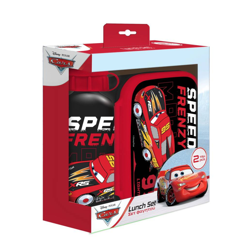 Σετ φαγητοδοχείο 800ml - παγούρι αλουμινίου 500ml Must Cars