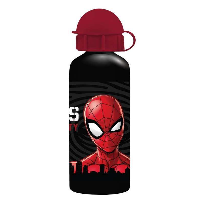 Σετ φαγητοδοχείο 800ml - παγούρι αλουμινίου 500ml Must Spiderman black