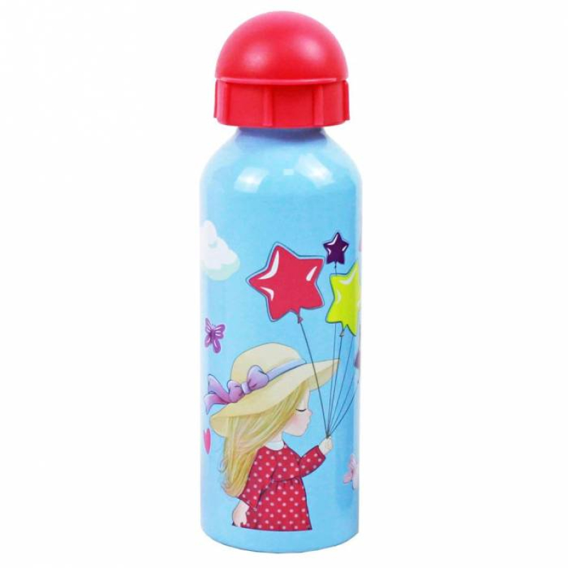 Σετ φαγητοδοχείο 800ml - παγούρι ανοξείδωτο 500ml Must Balloon Girl