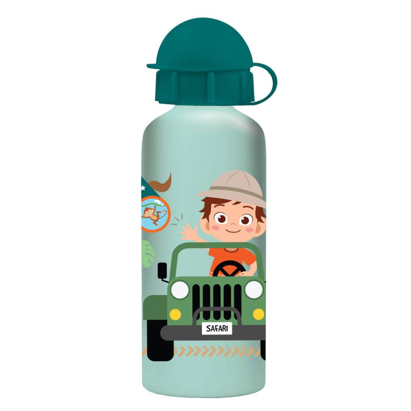 Σετ φαγητοδοχείο 800ml - παγούρι ανοξείδωτο 500ml Must Safari