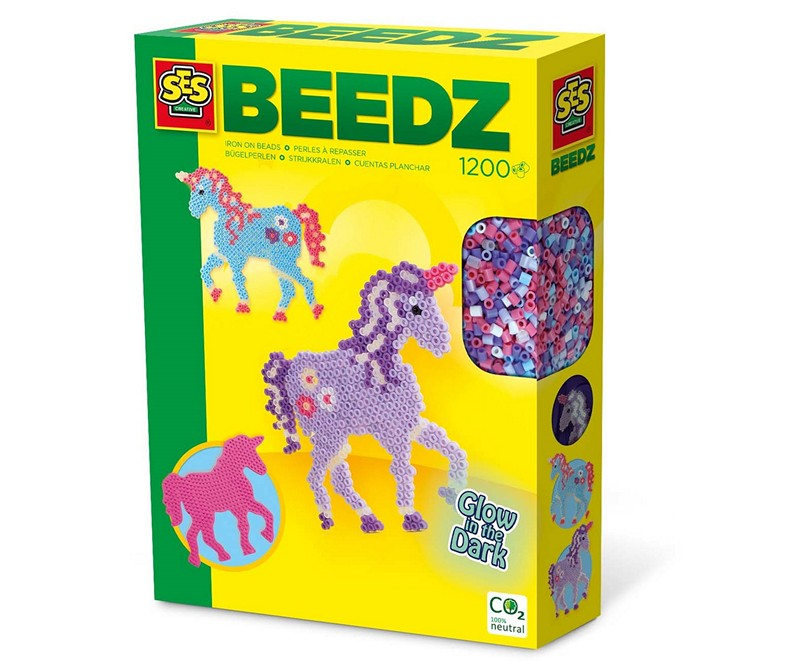 Σετ Fuse Bead Set Unicorn Glow in the Dark