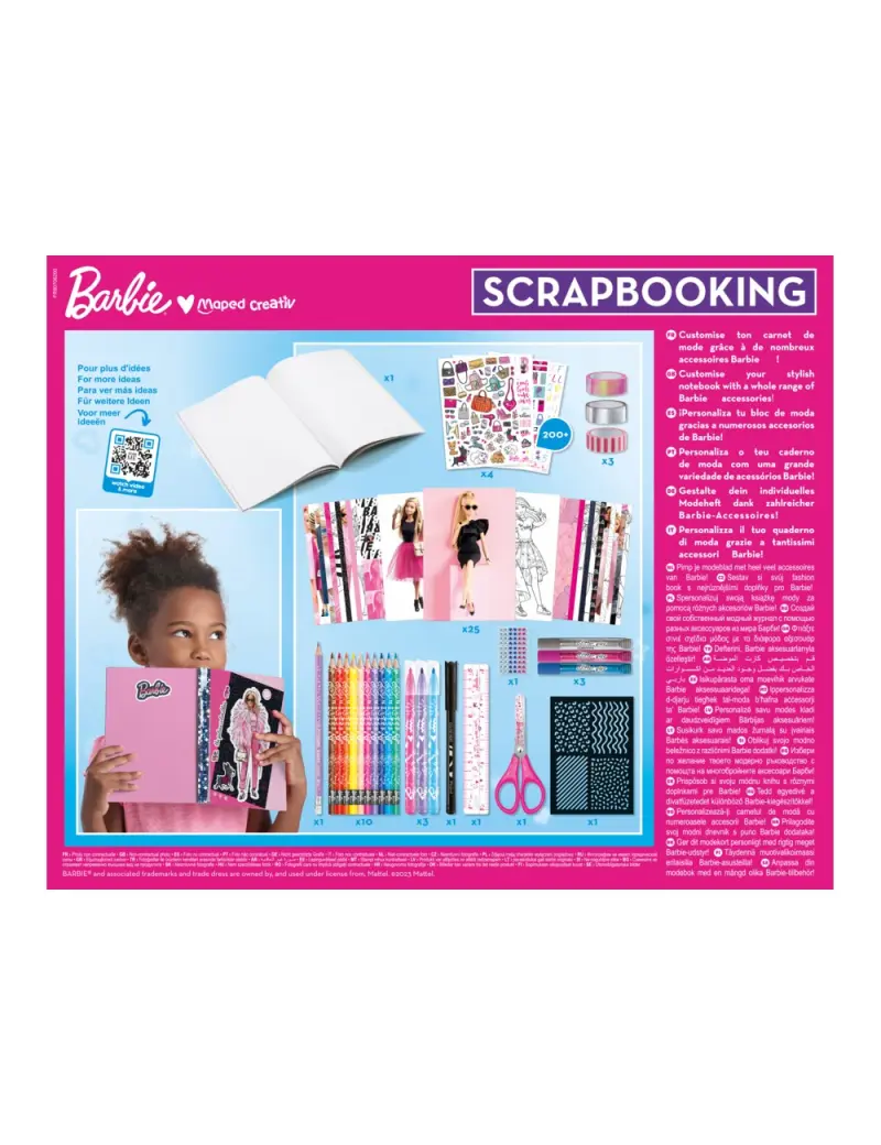 Σετ για Λεύκωμα Maped Creative Scrap Booking Barbie