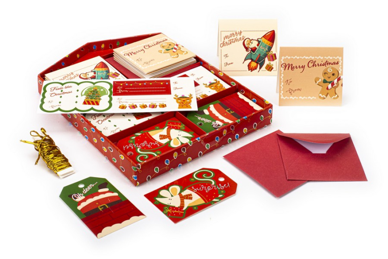 Σετ gift tag Tri-Coastal Feels like Christmas