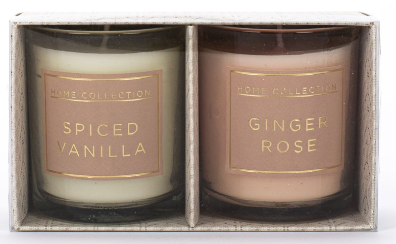 Σετ κεριά Tri-Coastal 2τεμ. spiced vanilla - ginger rose 226g