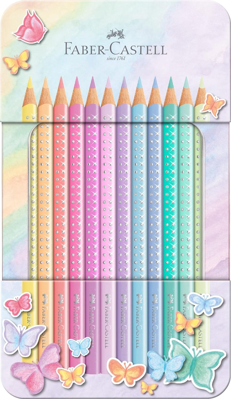 Σετ ξυλομπογιές Faber Castell Sparkle Pastel 12 τεμ 201910