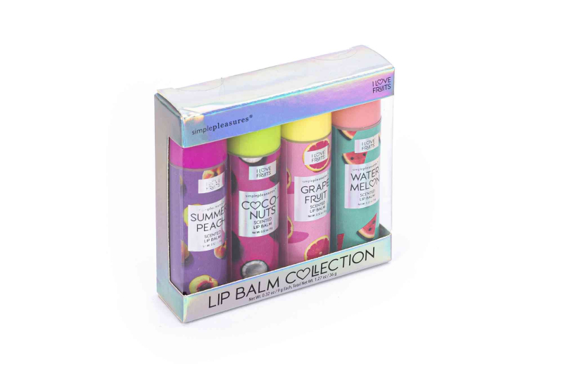 Σετ lip balms Tri-Coastal 4τεμ. x 9g Fruits
