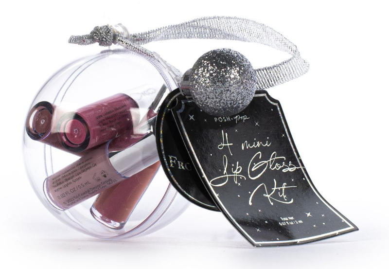 Σετ lip gloss Tri-Coastal 4τεμ. σε διάφανη μπάλα πολύχρωμα 2ml