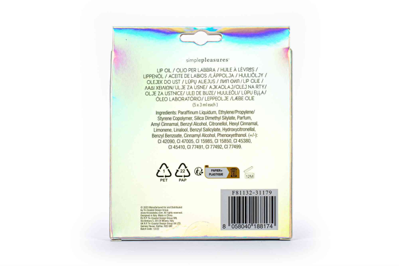Σετ Lip Oil Tri-Coastal Fruits 5x3g