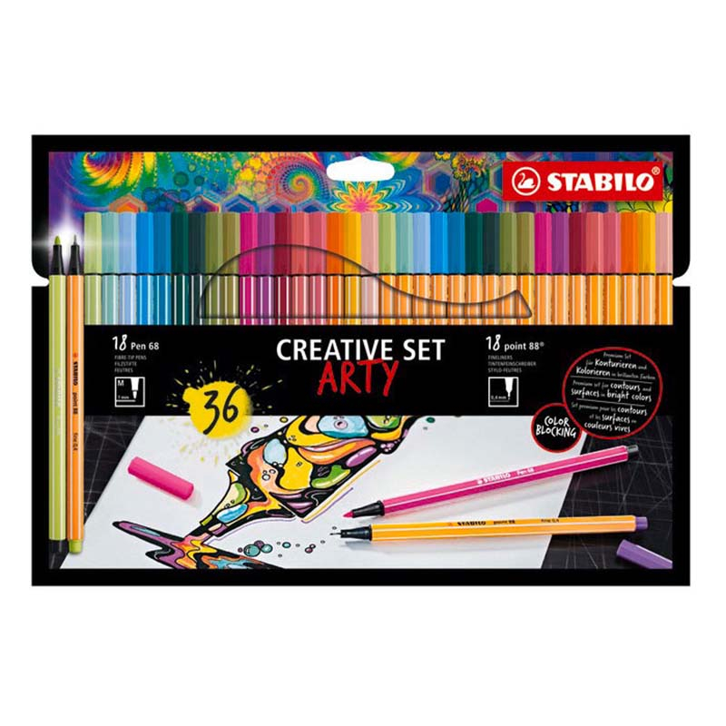 Σετ Μαρκαδόροι Stabilo Arty 8868 36 τεμ
