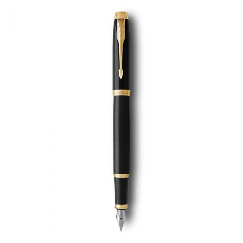 Σετ Parker IM Core Black GT Πένα με δερμάτινη θήκη καρτών