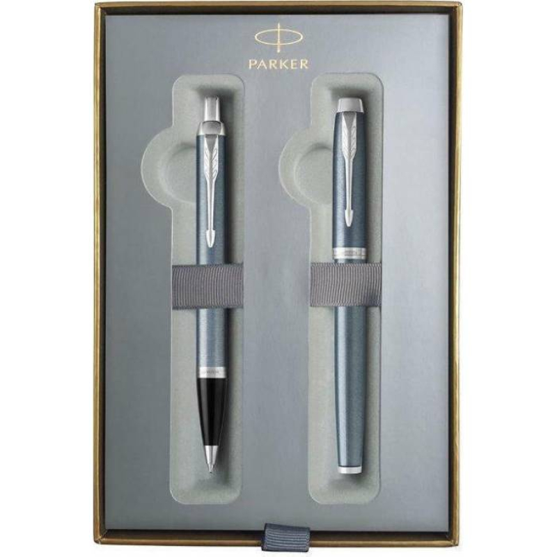 Σετ Parker ΙΜ Πένα Core Blue Grey CT & στυλό