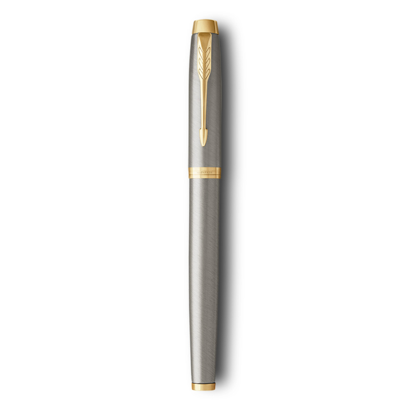 Σετ Parker ΙΜ Πένα Core Brush Metal GT με δερμάτινη θήκη καρτών