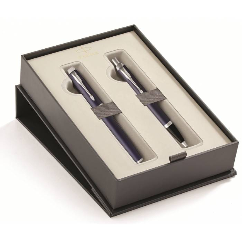 Σετ Parker ΙΜ Πένα Core Laque Blue CT & στυλό