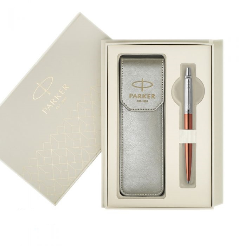 Σετ Parker Jotter Core Chelsea Orange CT με γκρι θήκη