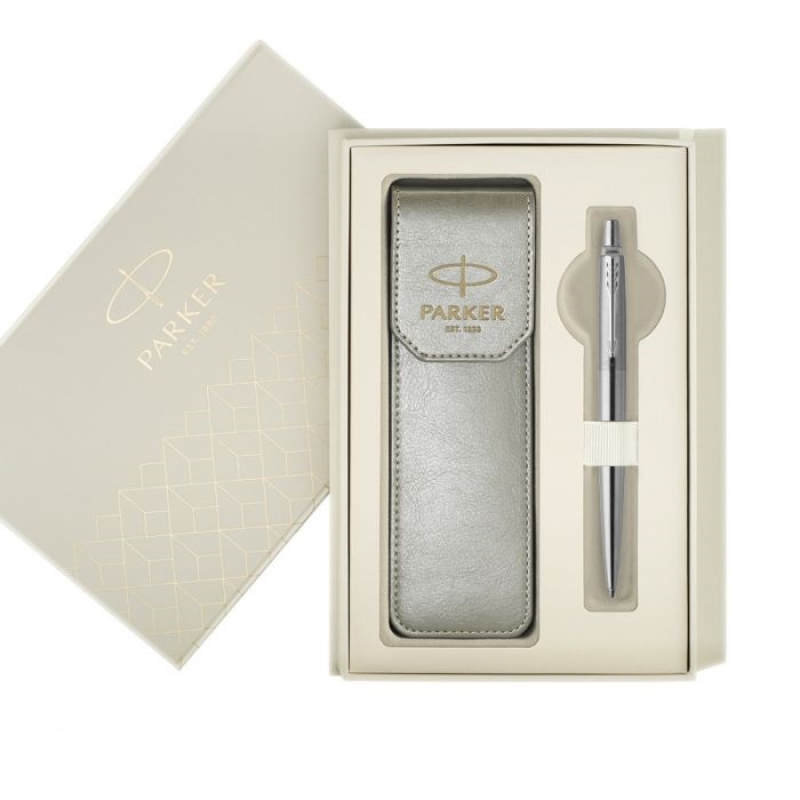 Σετ Parker Jotter Core Stainless Steel CT με γκρι θήκη