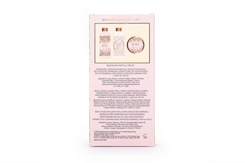 Σετ περιποίησης σώματος Tri-Coastal με body lotion 100ml, shower gel 100 ml και scrub 50ml