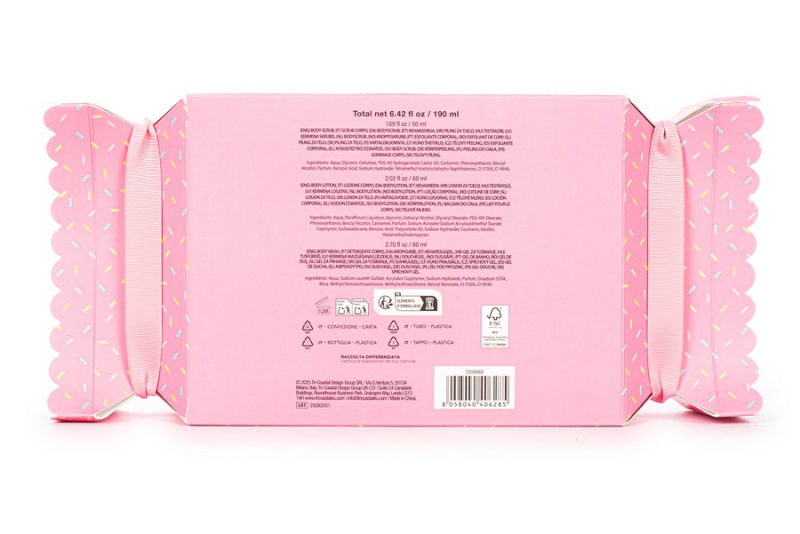 Σετ περιποίησης σώματος Tri-Coastal Sugar Happens Body wash, lotion και scrub