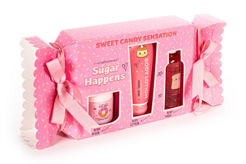 Σετ περιποίησης σώματος Tri-Coastal Sugar Happens Body wash, lotion και scrub