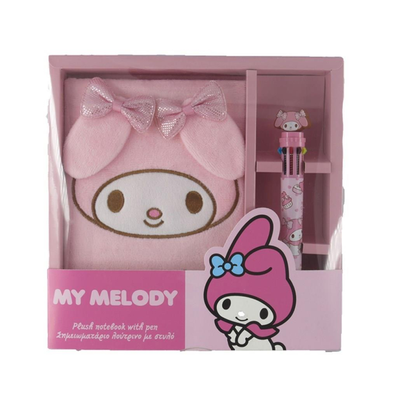 Σετ σημειωματάριο λούτρινο με στυλό My Melody
