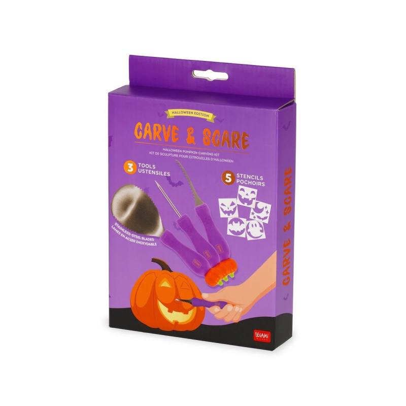Σετ Σκαλίσματος Κολοκύθας Legami Carve & Scare