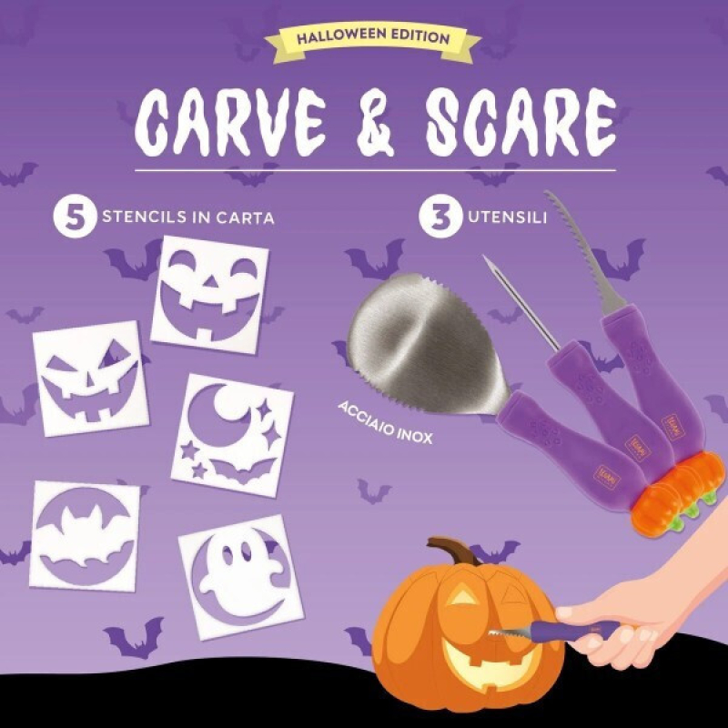 Σετ Σκαλίσματος Κολοκύθας Legami Carve & Scare